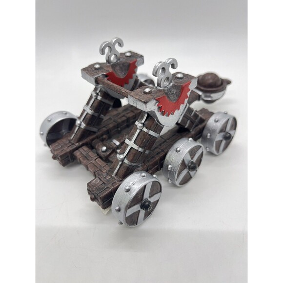 2003 PAPO Medieval Red Knights BATTERING RAM 4.5" Siege Weapon Toy Figure - Picture 2 of 9